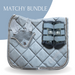 Moonstone Blue Saddle Pad Set - Equine Exchange Tack Shop