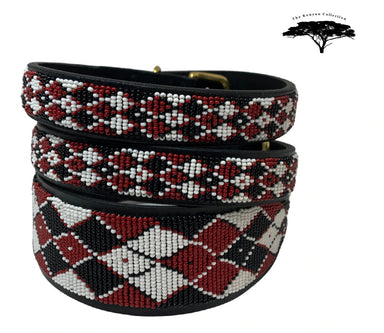 Maasai Shield Argyle Beaded Dog Collar - Equine Exchange Tack Shop