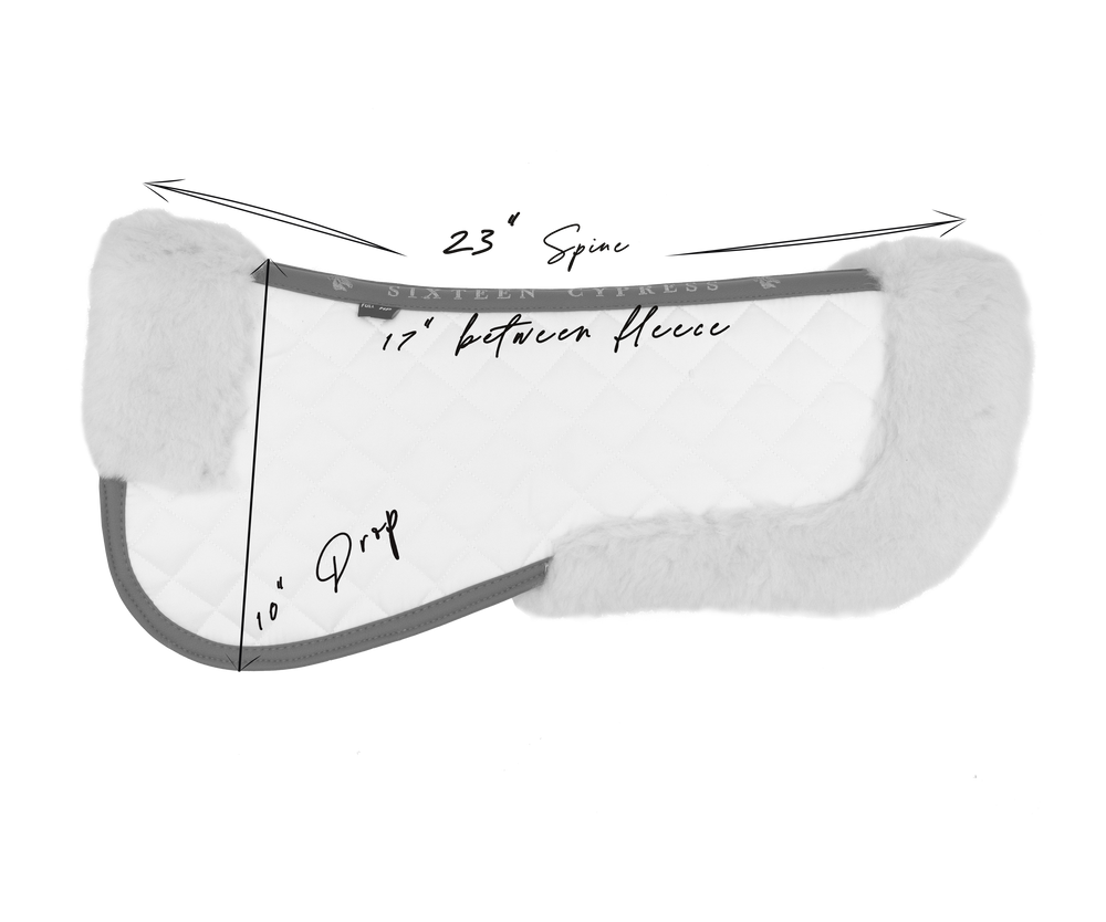 Merino Wool Fleece Half Pad - Equine Exchange Tack Shop