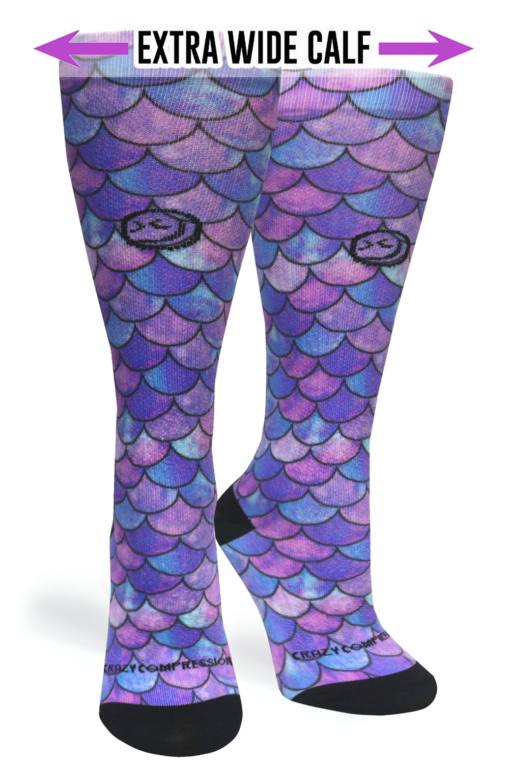 Mermaid Purple Compression Socks - Equine Exchange Tack Shop