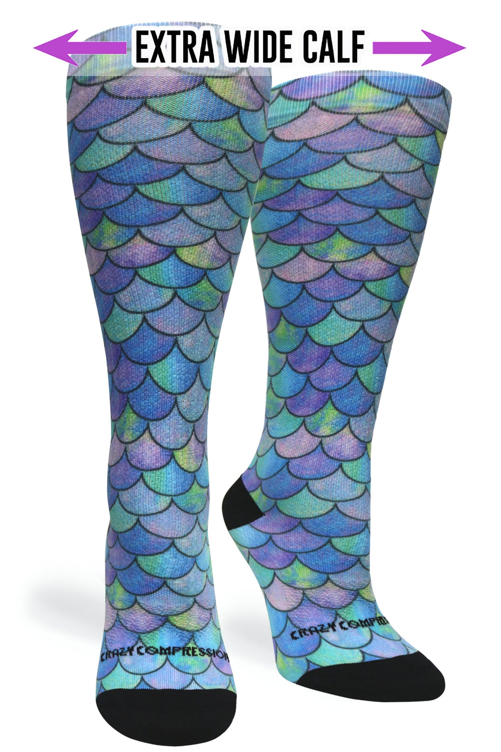 Mermaid Teal Compression Socks - Equine Exchange Tack Shop