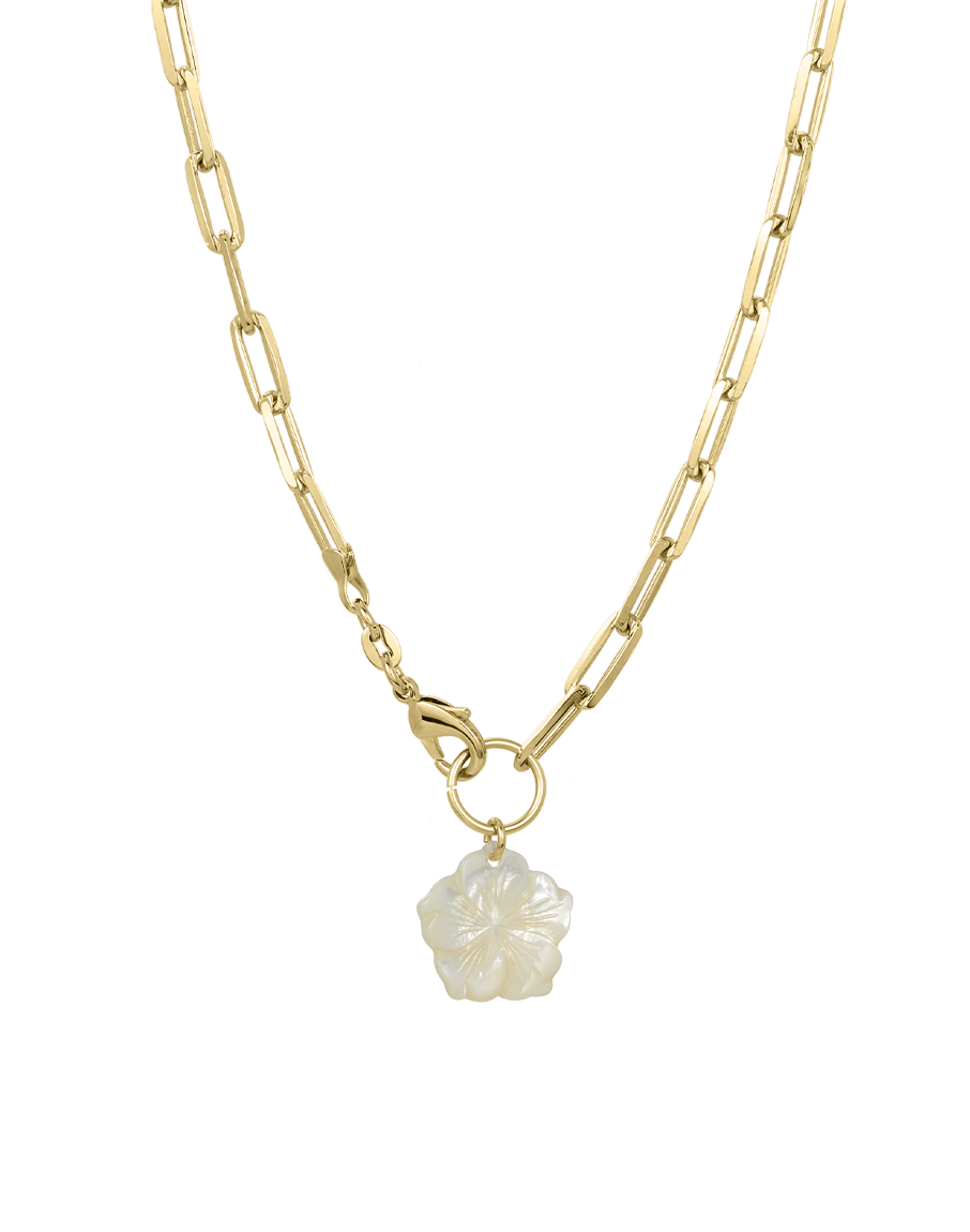 Chunky Pearl Hibiscus Necklace - Equine Exchange Tack Shop