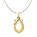 14k Gold Horseshoe Necklace - Equine Exchange Tack Shop