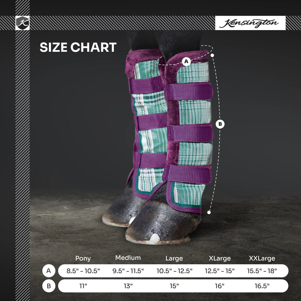 Horse Fly Boots with Fleece - Pair - Equine Exchange Tack Shop