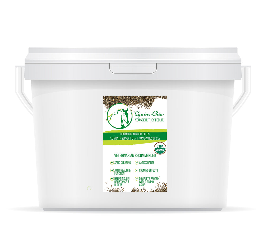 Organic Equine Chia Pail W/Resealable Lid & Scoop