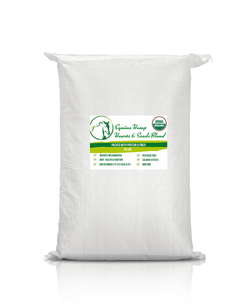 Organic Hemp Hearts and Seeds Blend Bulk Sacks (45 LBS)