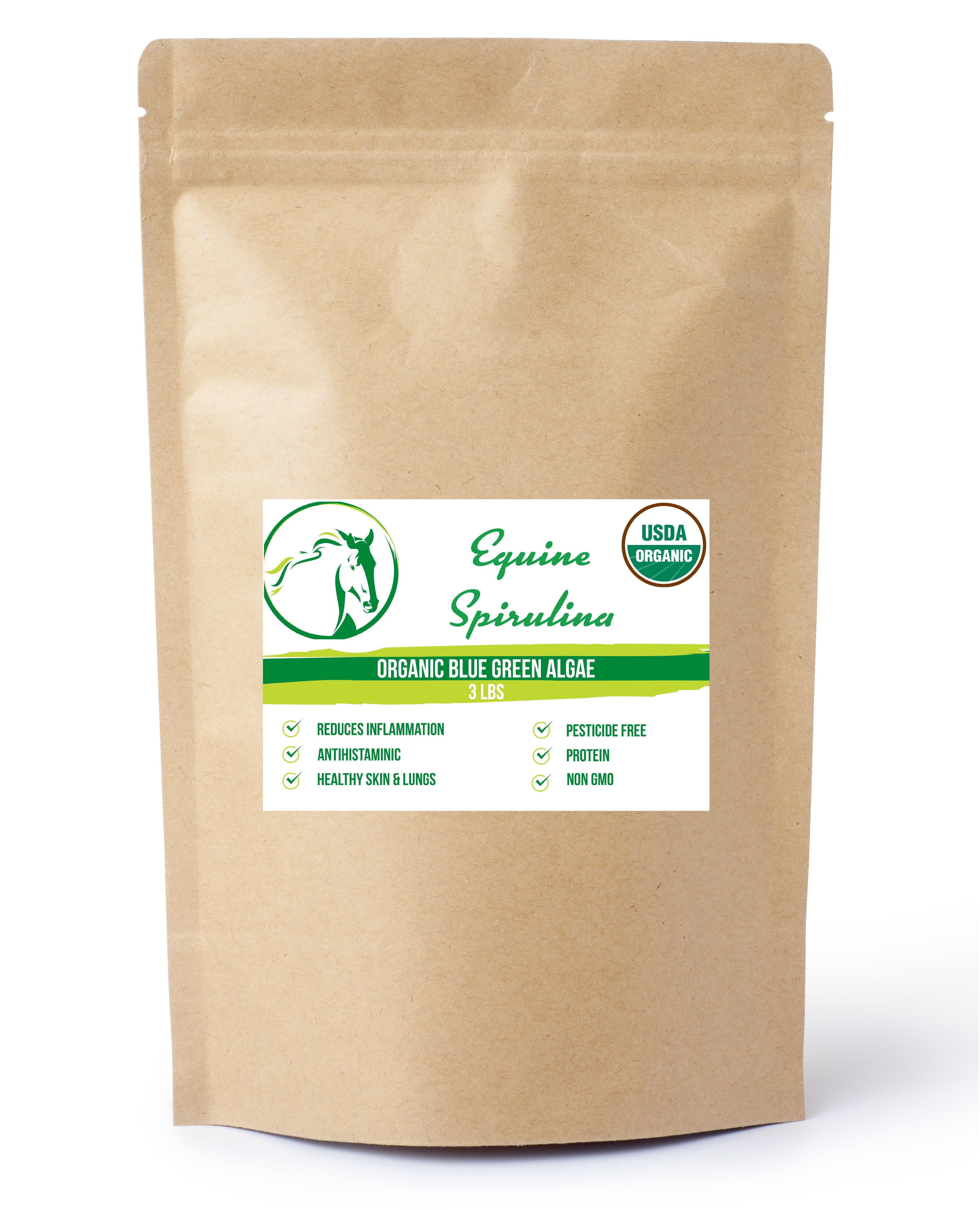 Equine Spirulina-Organic, Non GMO & Pesticide Free - Equine Exchange Tack Shop