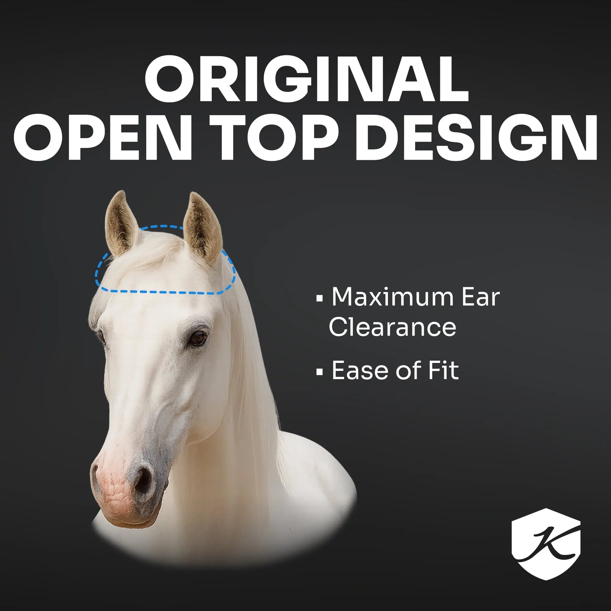 Fly Mask with Web Trim - Open Ear Design - 73% UV Blocking