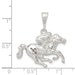 Sterling Silver Race Horse and Jockey Pendant - Equine Exchange Tack Shop