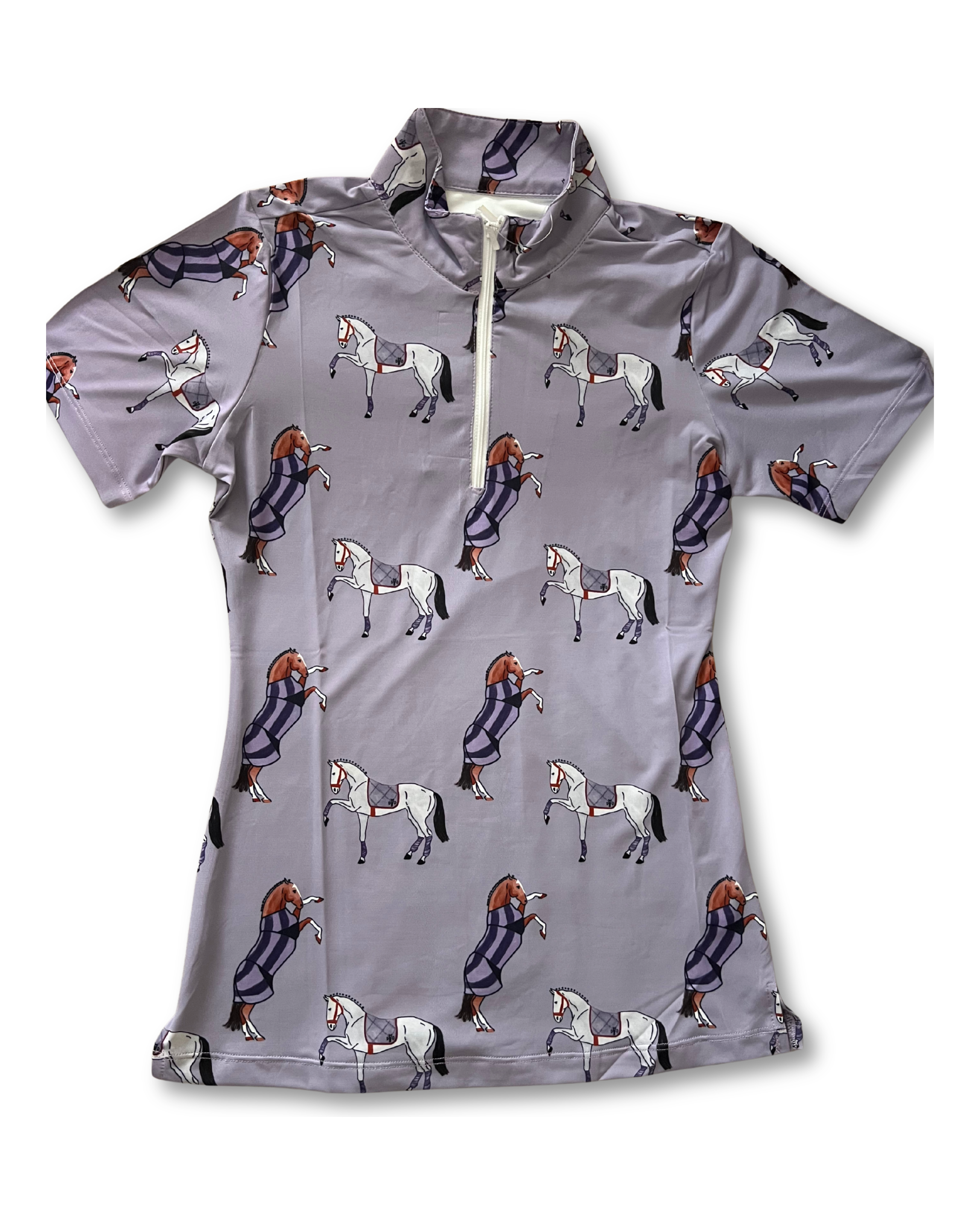 Prints With A Purpose PURPLE PONY CLUB Short Sleeved Training Shirt  