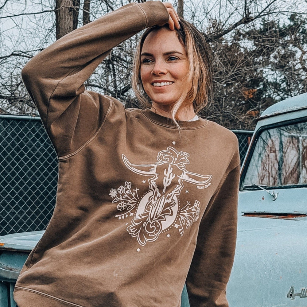 Arizona Skull Crewneck Sweatshirt - Equine Exchange Tack Shop