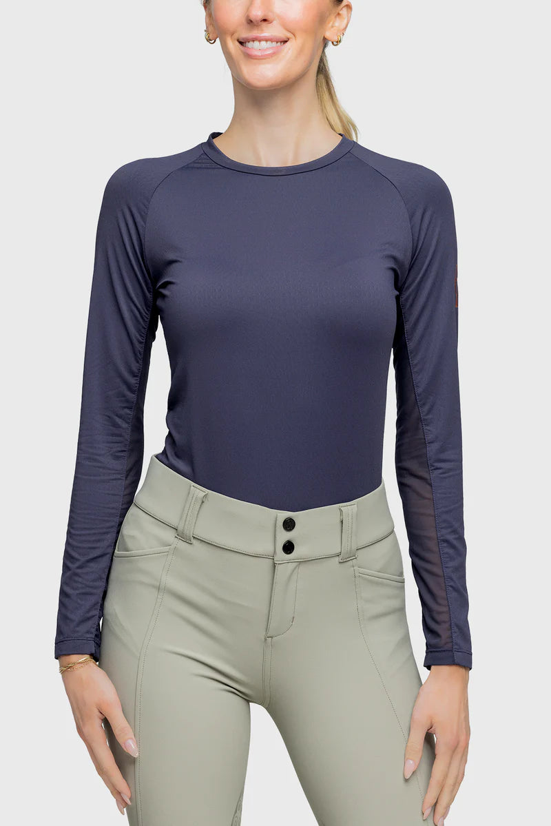 Kastel Long Sleeve Navy Crewneck - Equine Exchange Tack Shop