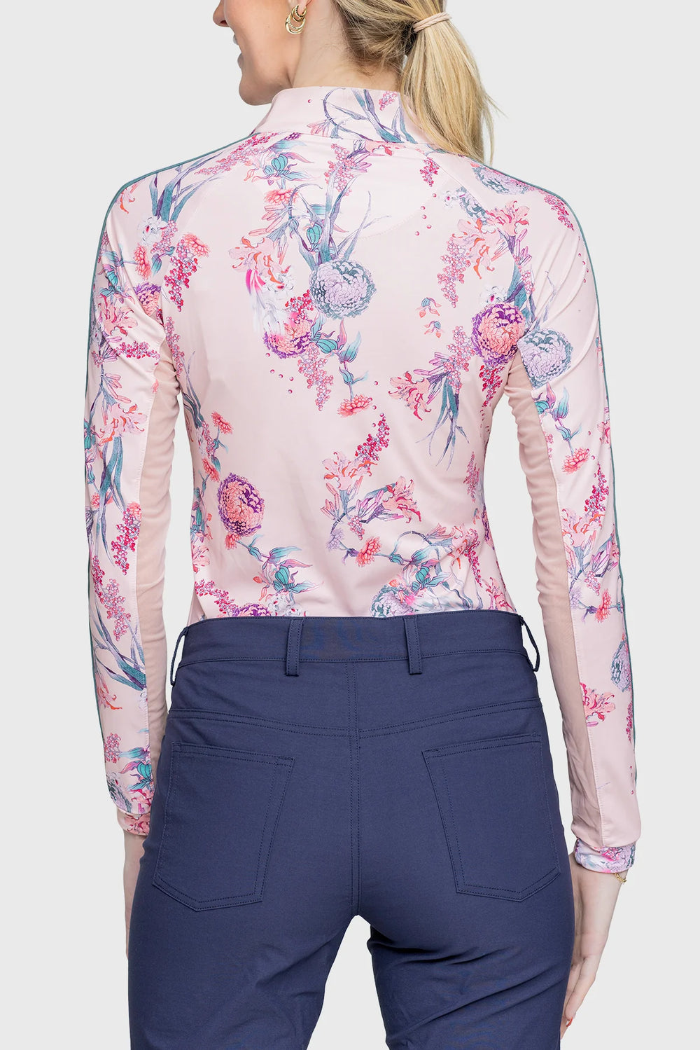 Kastel Pink Tea Garden 1/4 Zip Sun Shirt - Equine Exchange Tack Shop