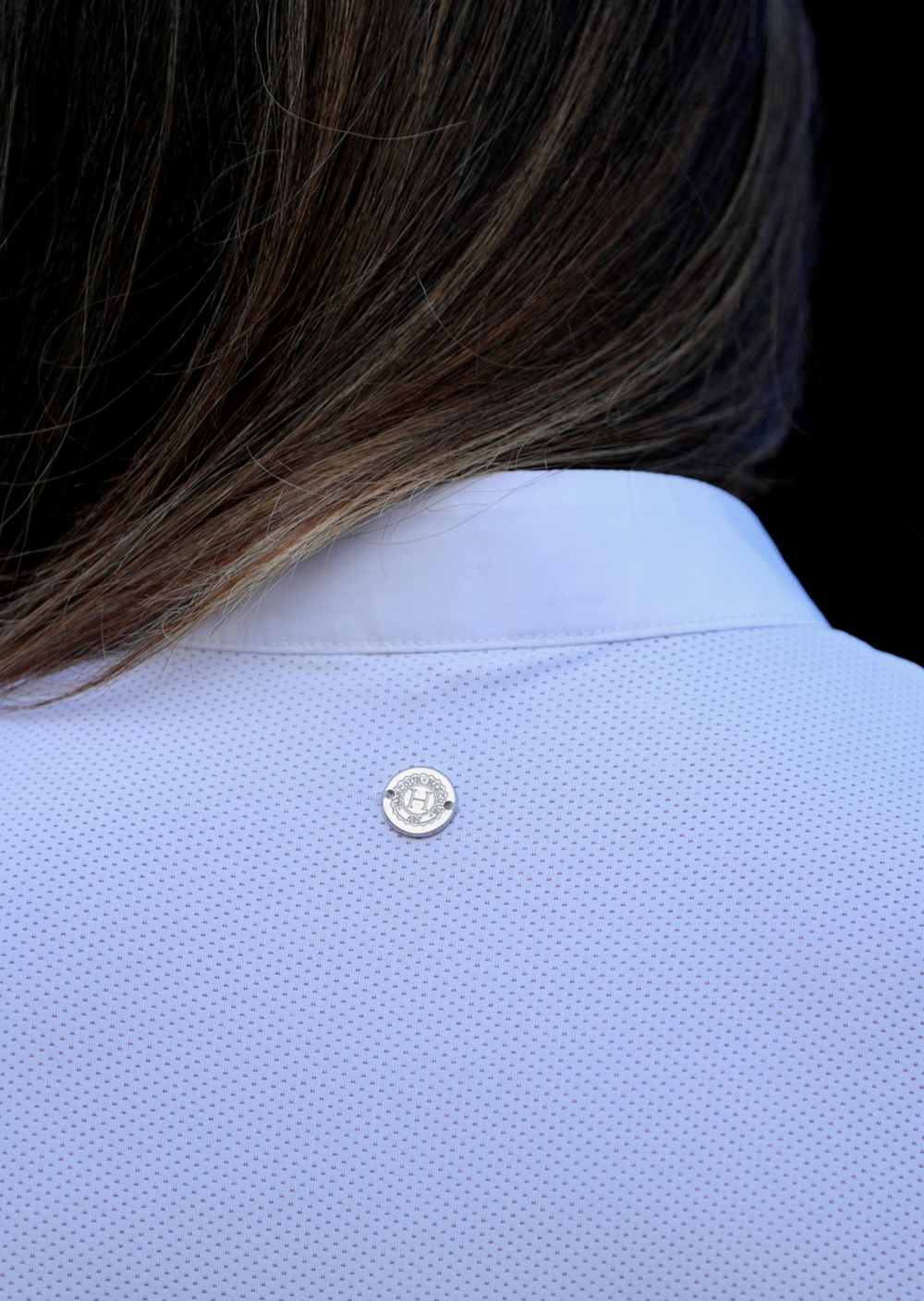 Paola - Long Sleeve Competion Shirt -White - Equine Exchange Tack Shop