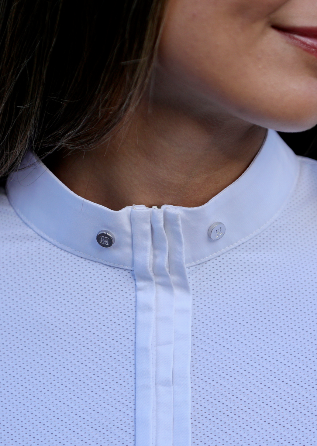 Paola - Long Sleeve Competion Shirt -White