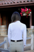 Paola - Long Sleeve Competion Shirt -White - Equine Exchange Tack Shop