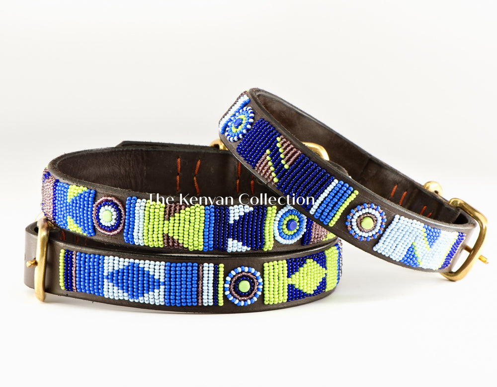 Passion Flower Beaded Dog Collar - Equine Exchange Tack Shop