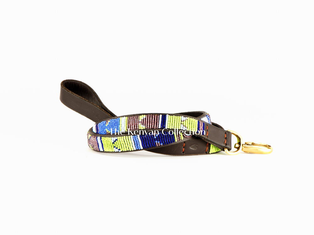 Passion Flower Beaded Dog Lead - Equine Exchange Tack Shop