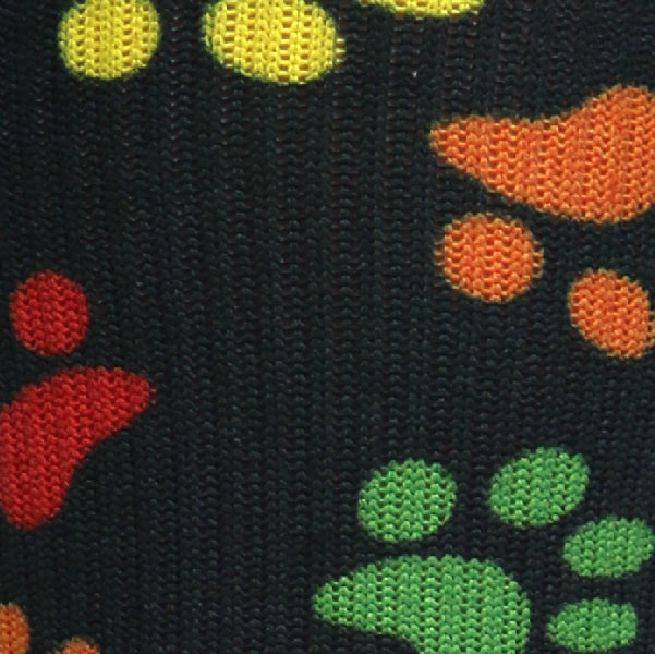 Paw Prints Black Compression Socks - Equine Exchange Tack Shop