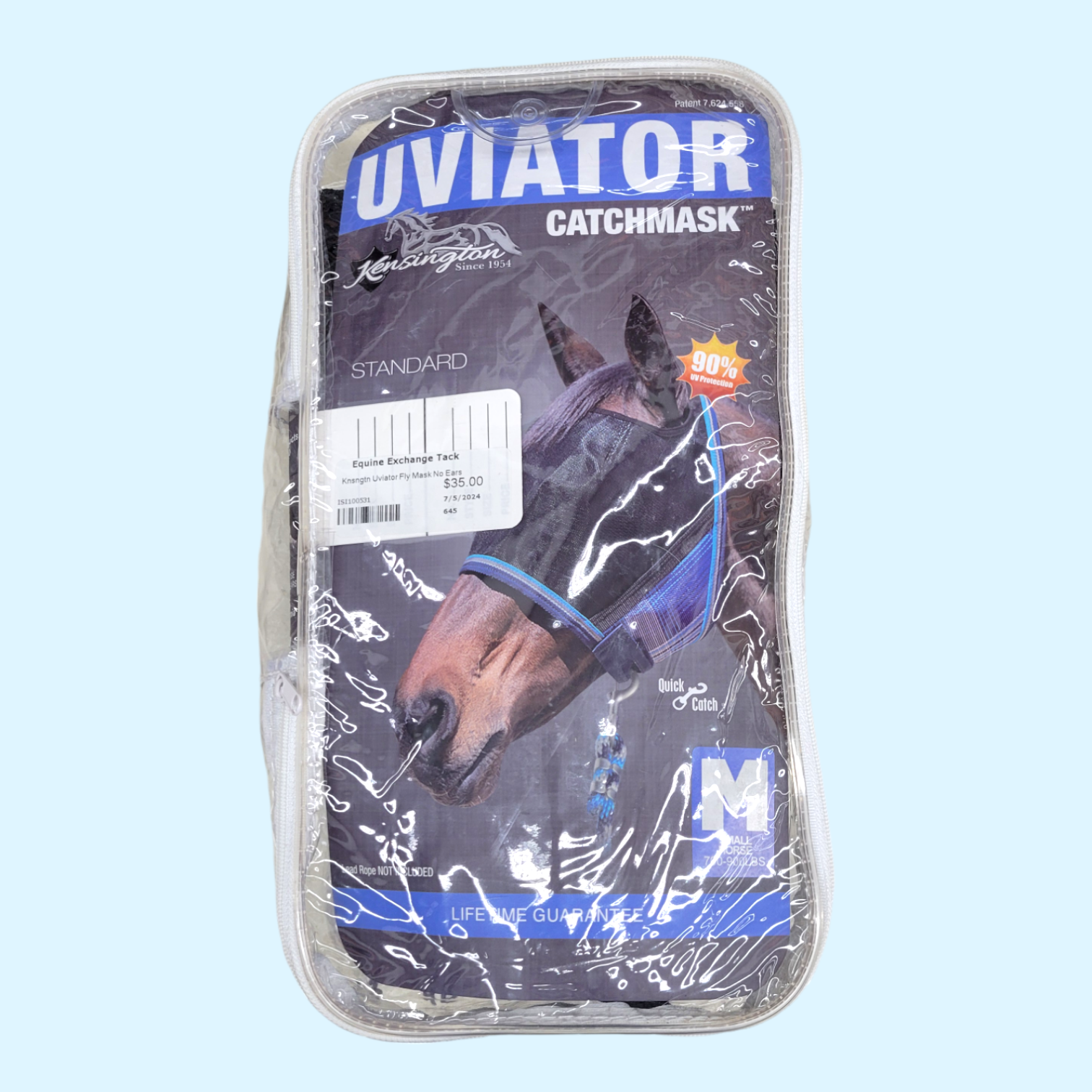 Kensington UViator CatchMask Fly Mask in Purple - Medium NWT