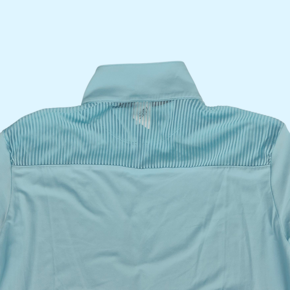 R.J. Classics Ladies Ella Long Sleeve Sun Shirt in Aqua - Large