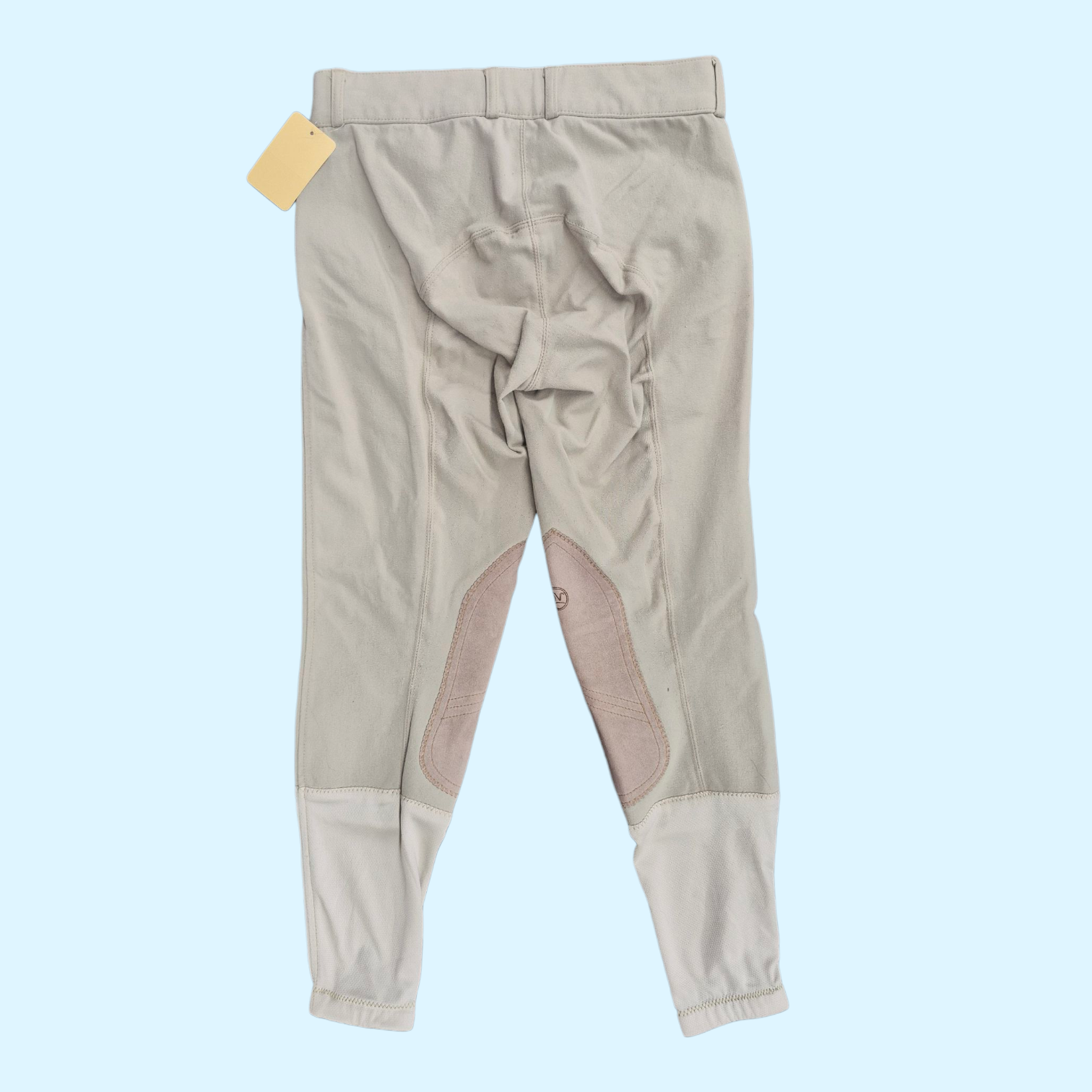 Ovation Ladies Celebrity Knee Patch Breech in Tan - 28 - Equine Exchange Tack Shop
