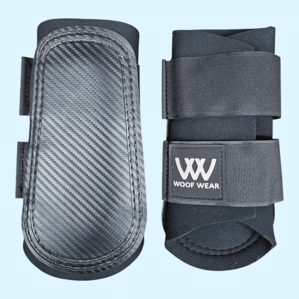 Woof Wear Club Brushing Boots in Black - Small