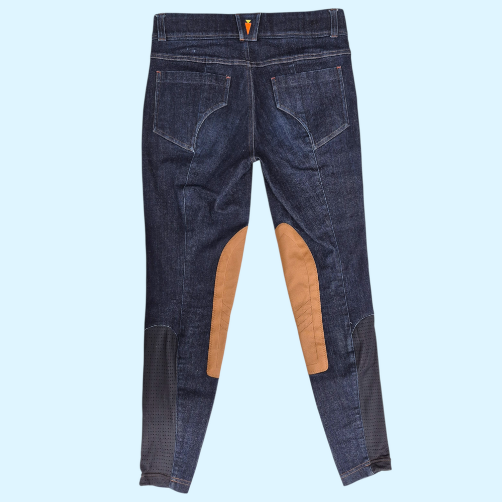 Kerrits Ladies Stretch Denim Knee Patch Breeches - Small