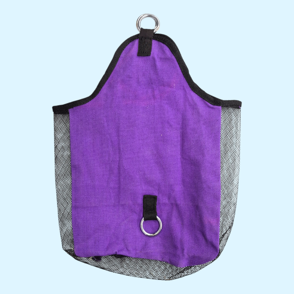 Tough 1 Miniature Canvas Hay Bag in Purple