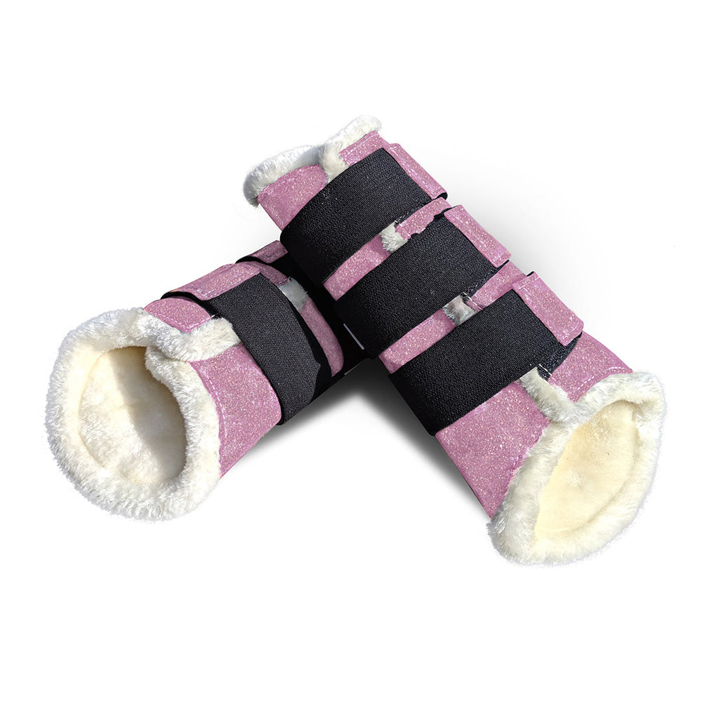 Pink Mist Brushing Boots - Equine Exchange Tack Shop