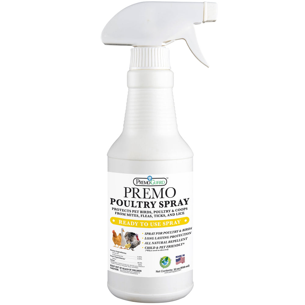 Poultry Spray 32 oz - Plant Based All Natural Non-Toxic - By Premo Guard - Equine Exchange Tack Shop
