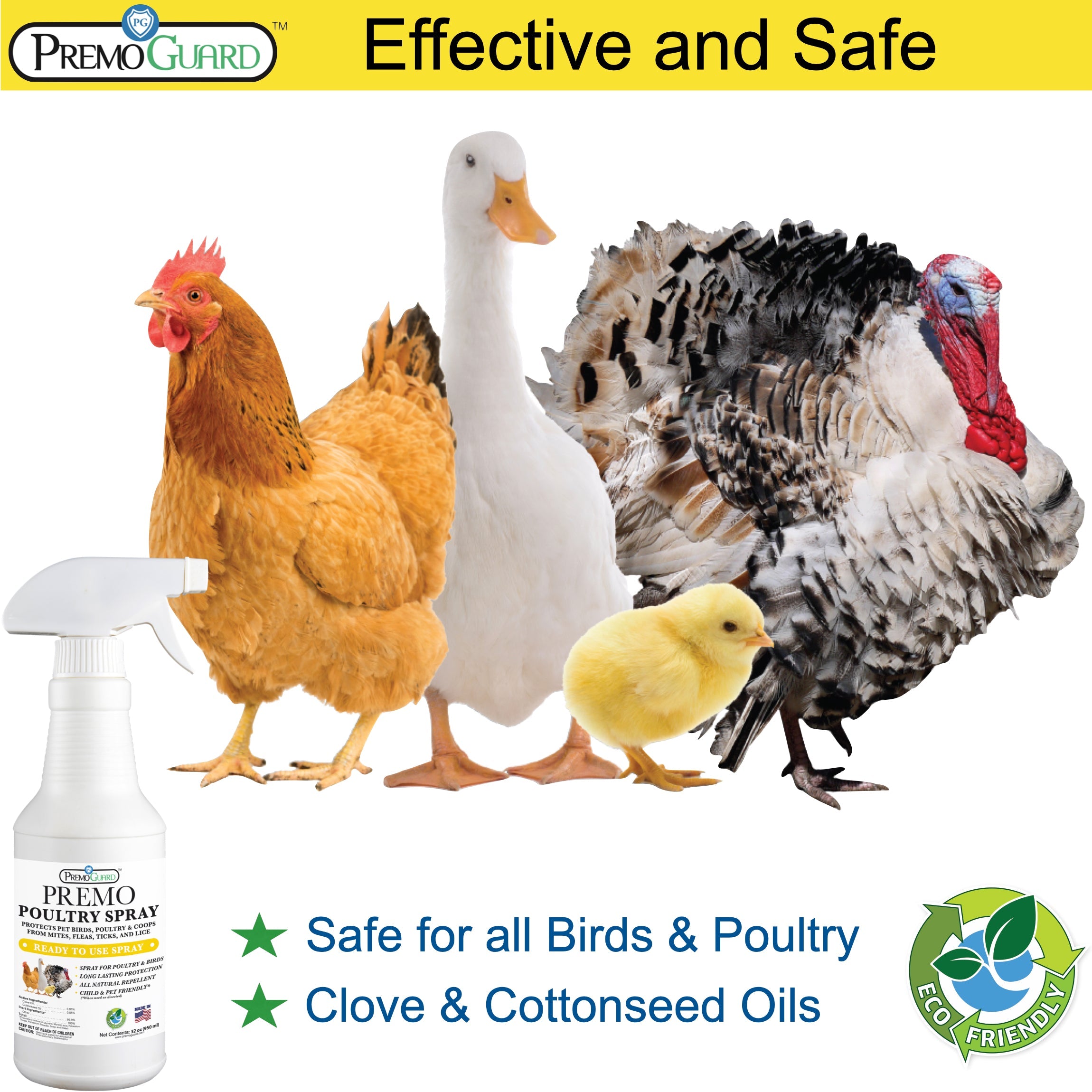 Plant Based All Natural Non-Toxic Poultry Spray  