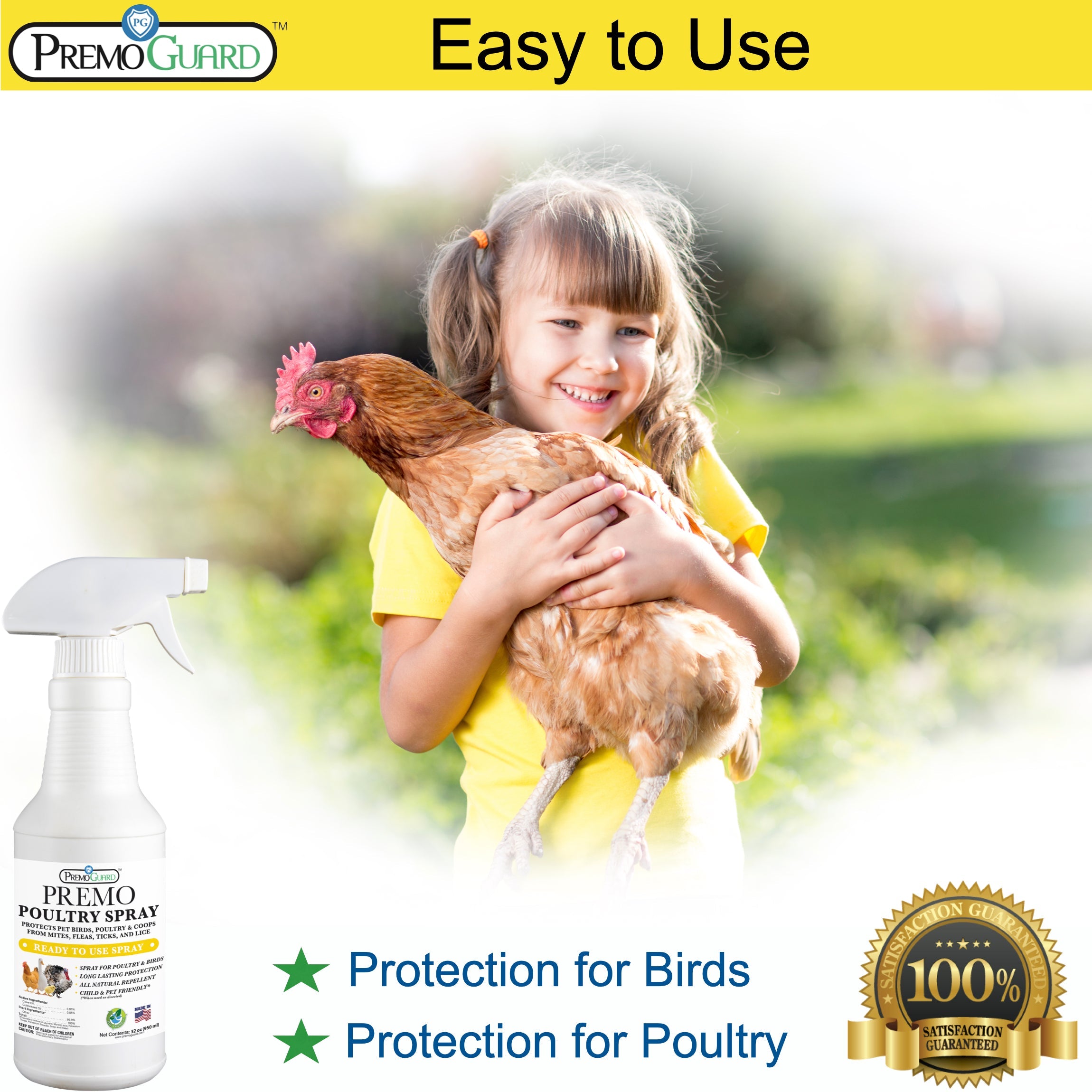 Plant Based All Natural Non-Toxic Poultry Spray  