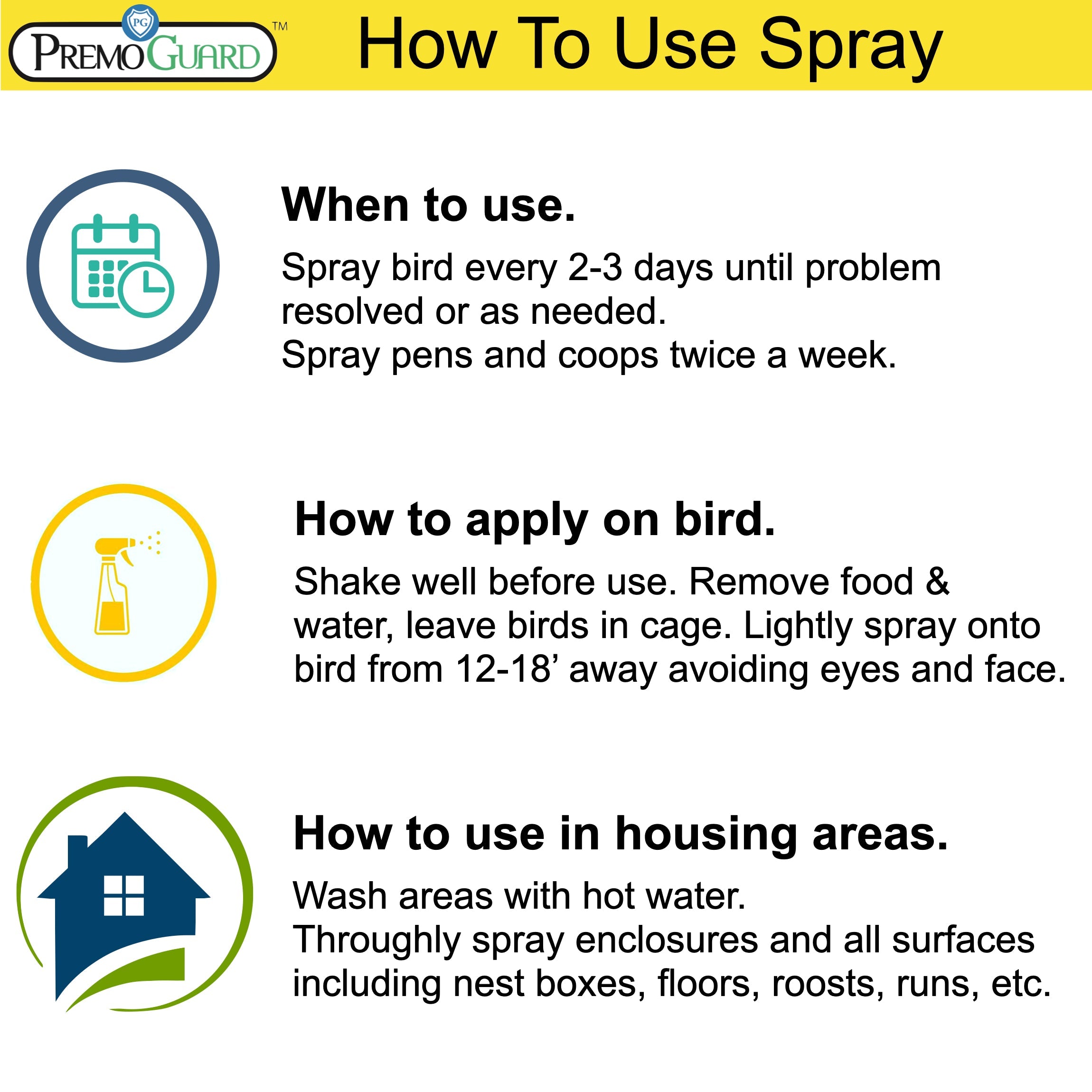 Plant Based All Natural Non-Toxic Poultry Spray  