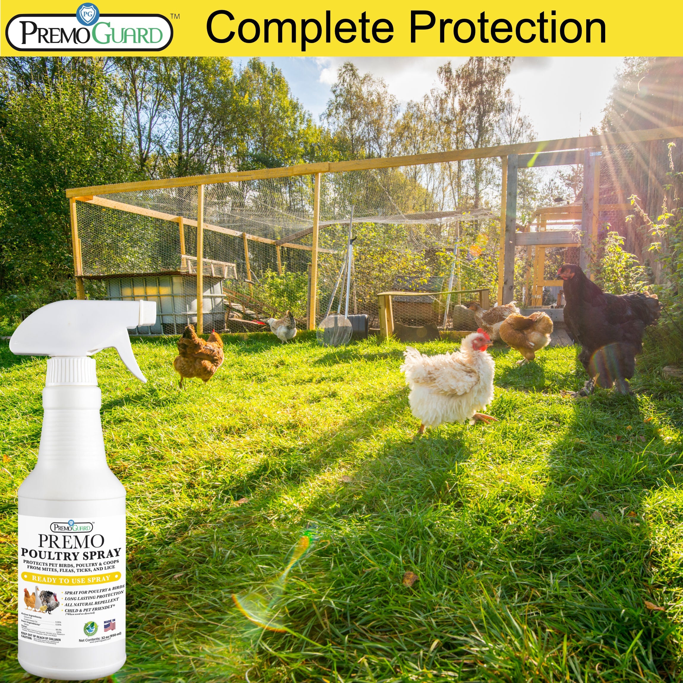 Plant Based All Natural Non-Toxic Poultry Spray  