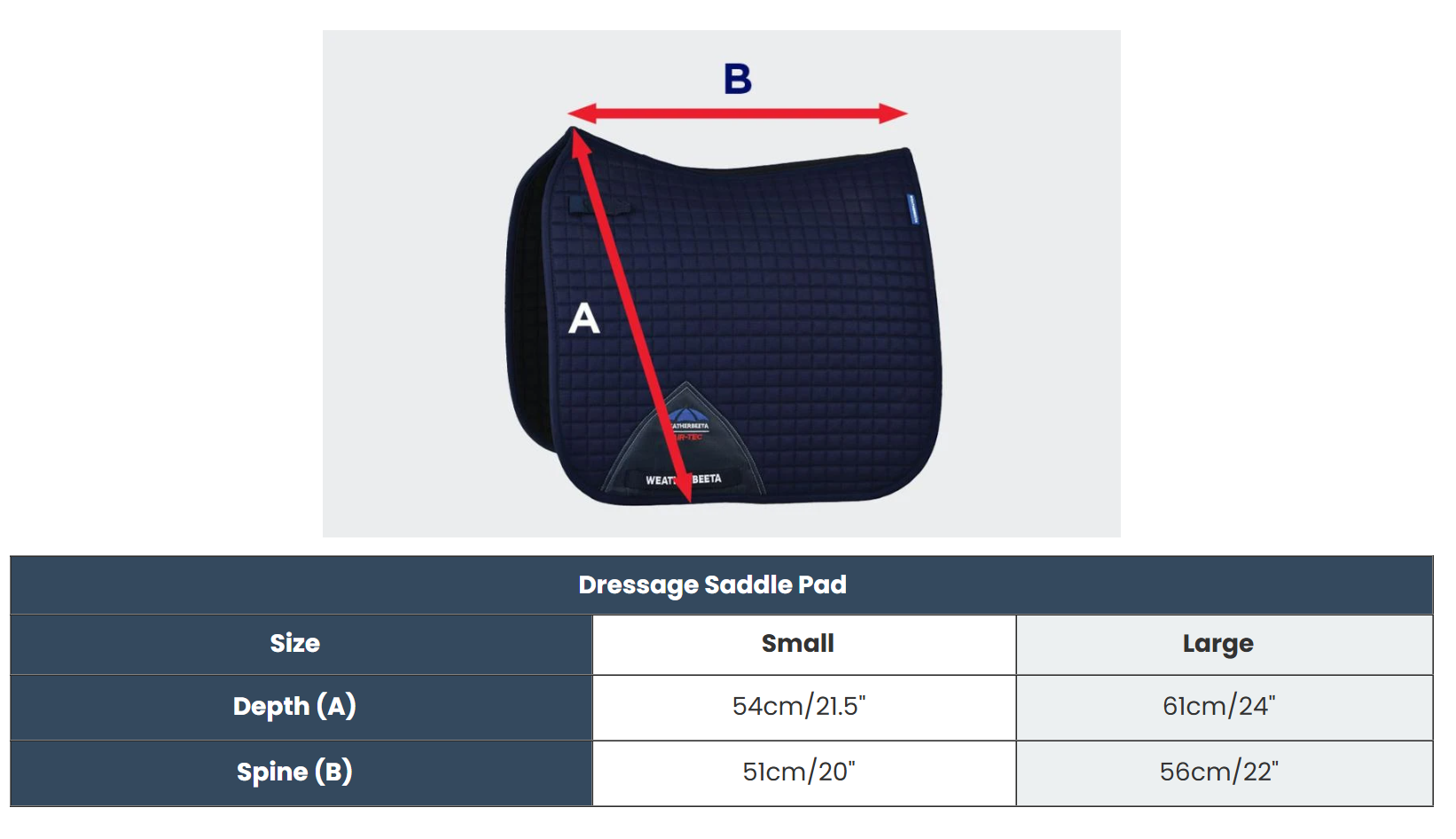 Prime Air-Tech Dressage Pad  