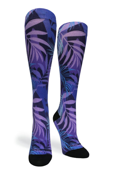 Purple Jungle Compression Socks - Equine Exchange Tack Shop