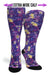 Purple Petals Compression Socks - Equine Exchange Tack Shop