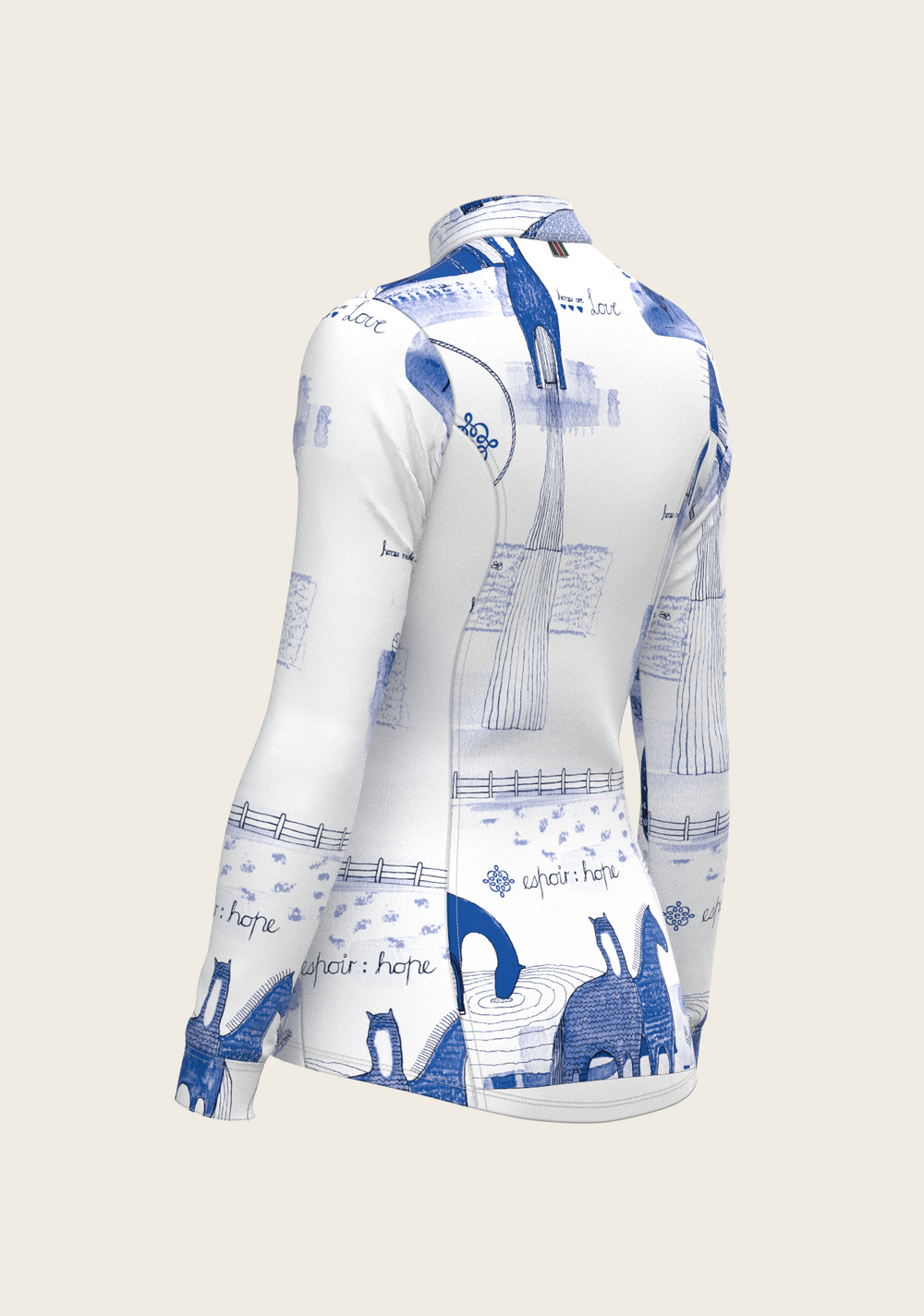 Daydreaming Horses in Blue Quarter Zip Sun Shirt - Equine Exchange Tack Shop