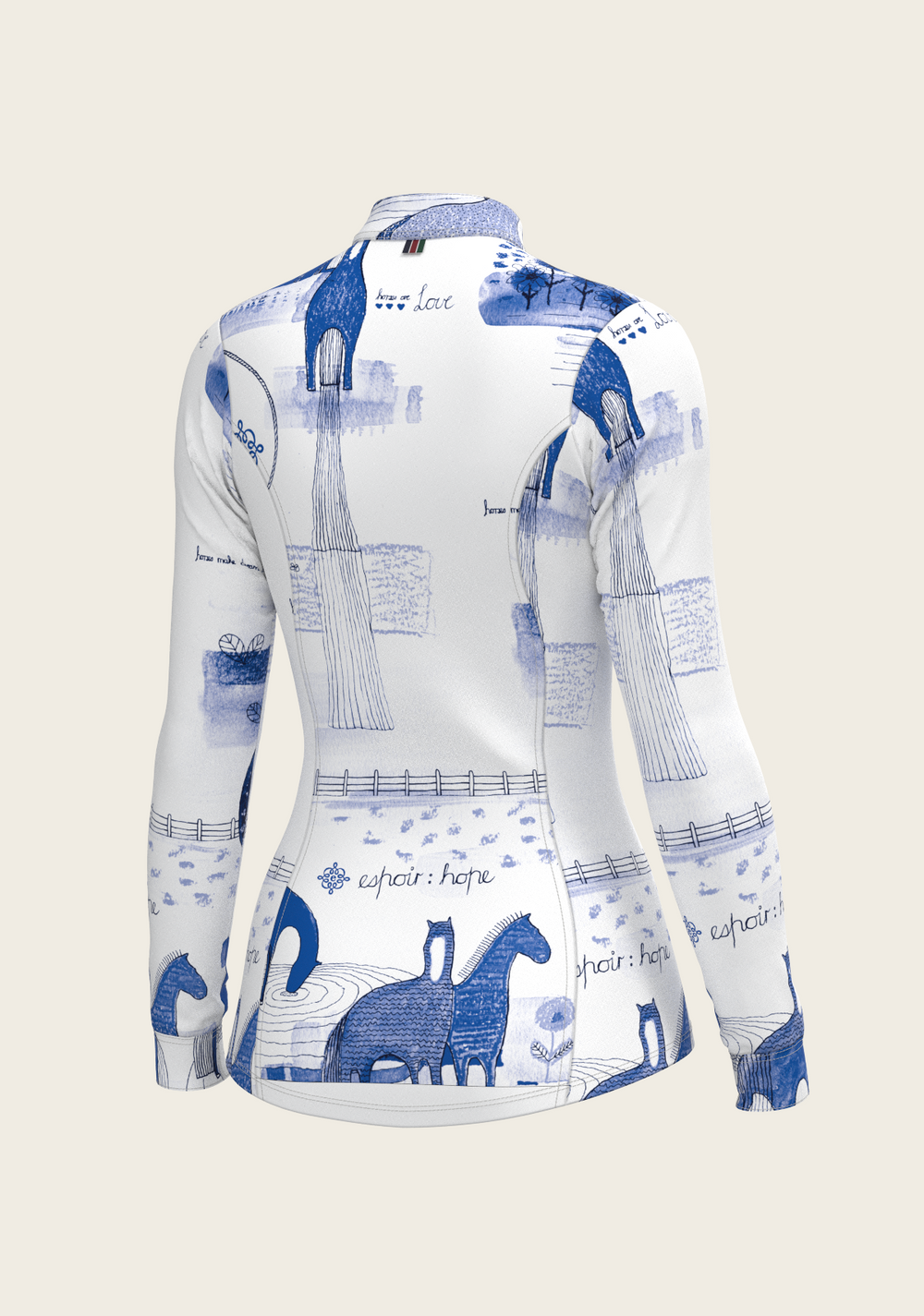 Daydreaming Horses in Blue Quarter Zip Sun Shirt - Equine Exchange Tack Shop
