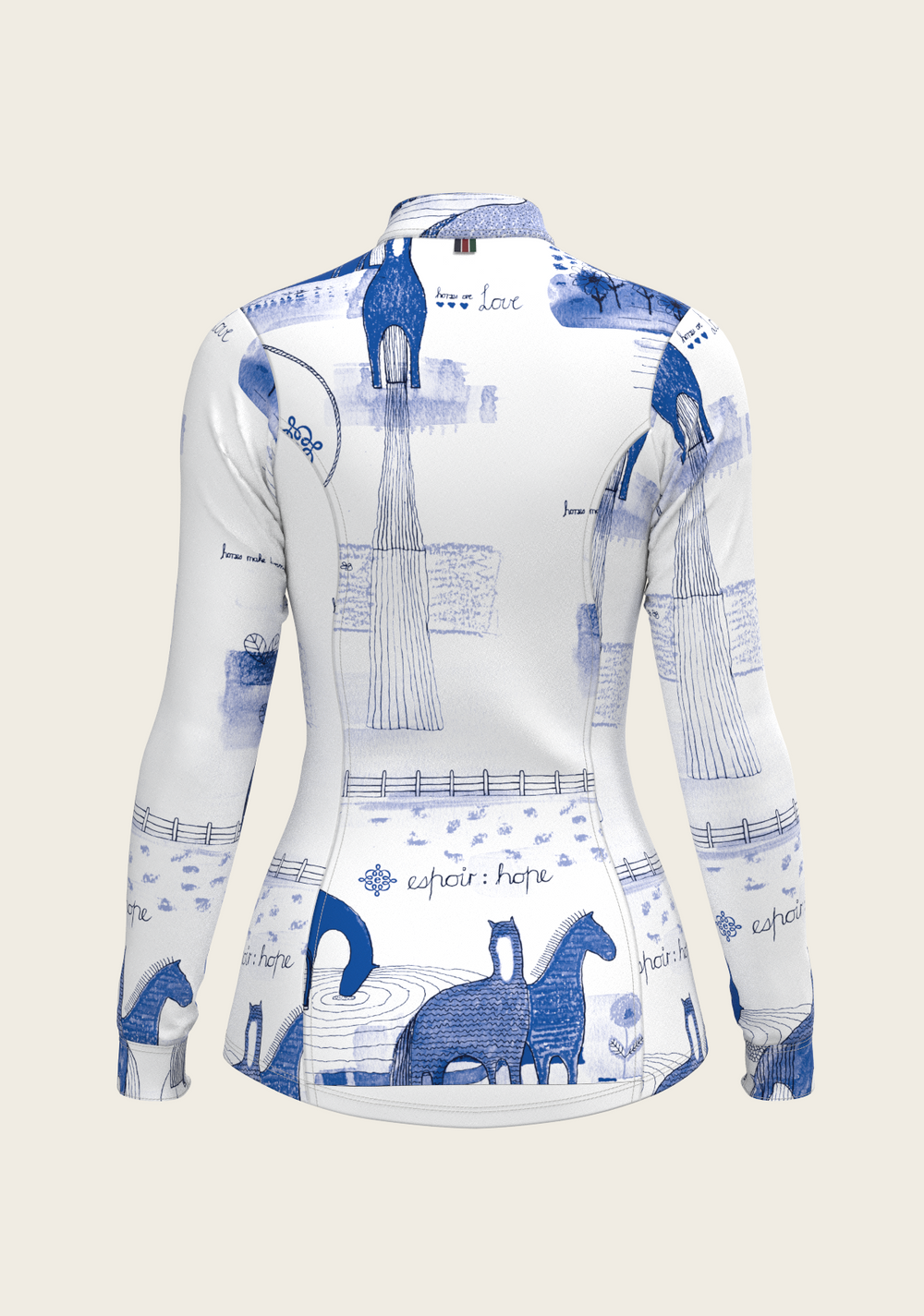 Daydreaming Horses in Blue Quarter Zip Sun Shirt - Equine Exchange Tack Shop
