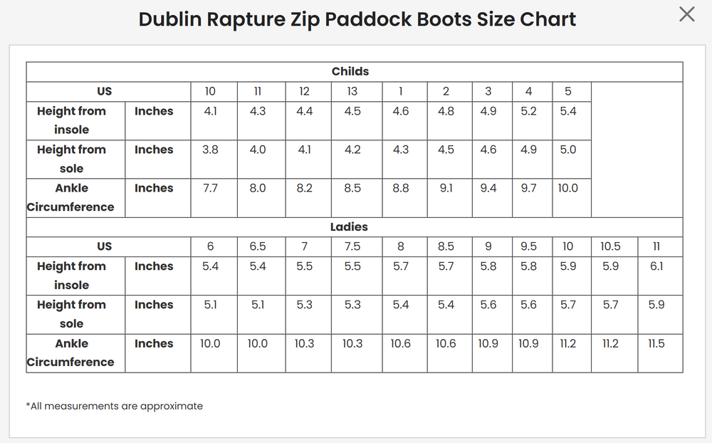 Rapture Zip Paddock Boots