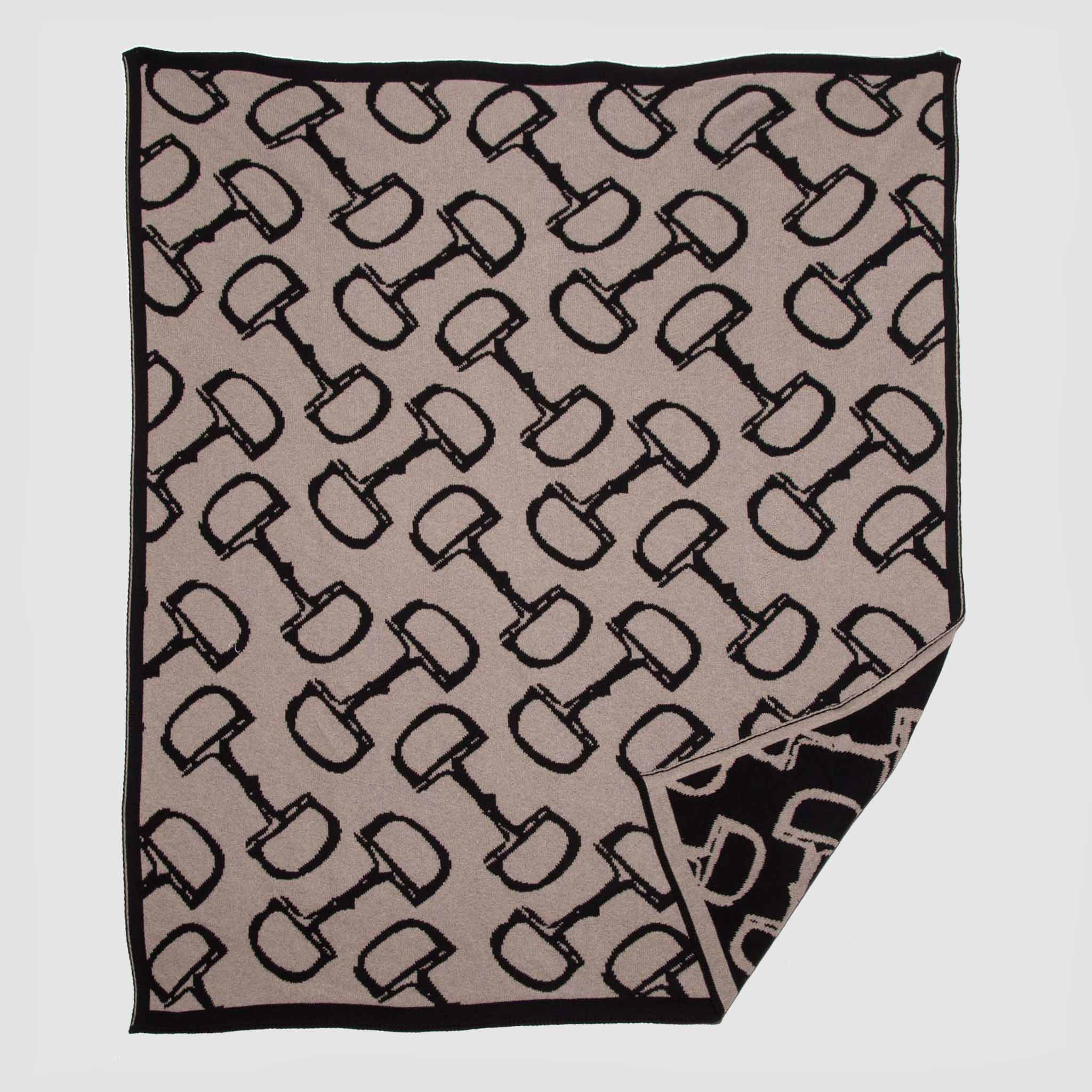 Snaffle Bits Reversible Throw Blanket