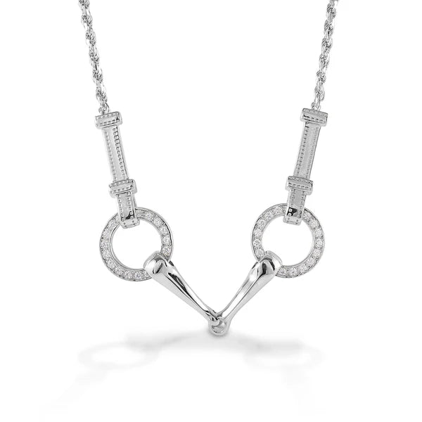 Kelly Herd Snaffle Bit Necklace - Sterling Silver