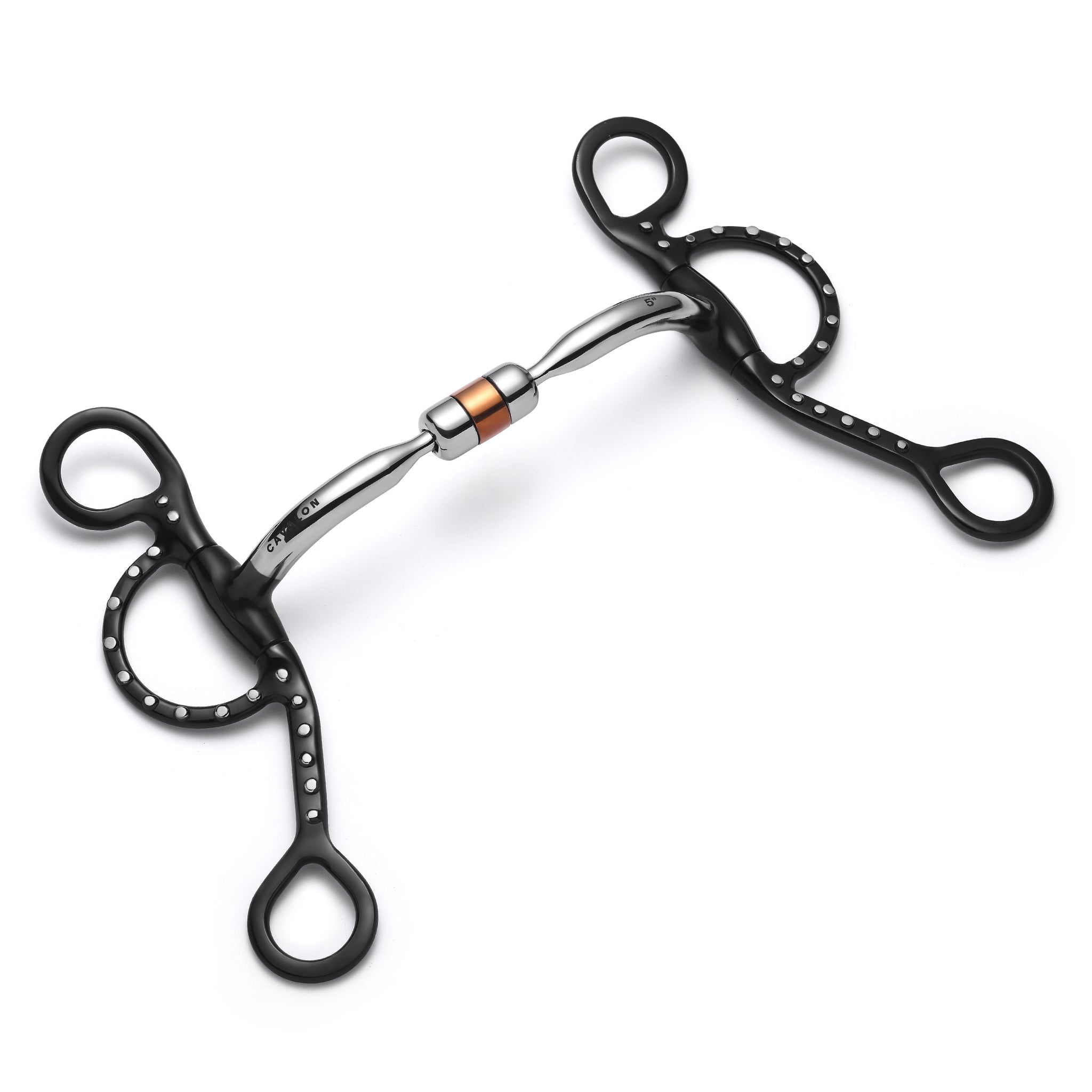 Argentine Capsule Silver Dotted Curb - Equine Exchange Tack Shop