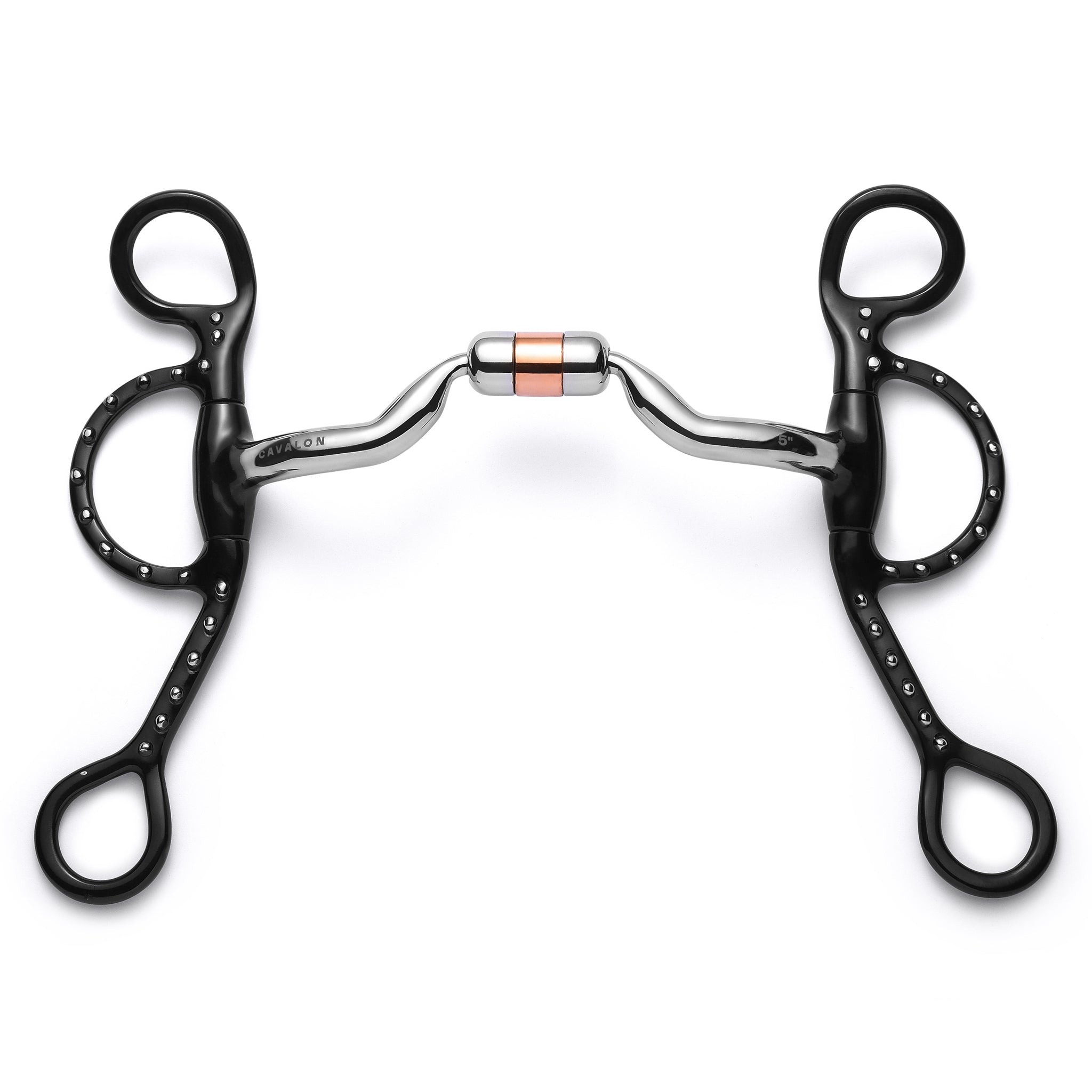 Argentine Low Port Capsule Silver Dotted Curb - Equine Exchange Tack Shop
