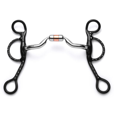 Argentine Low Port Capsule Silver Dotted Curb - Equine Exchange Tack Shop