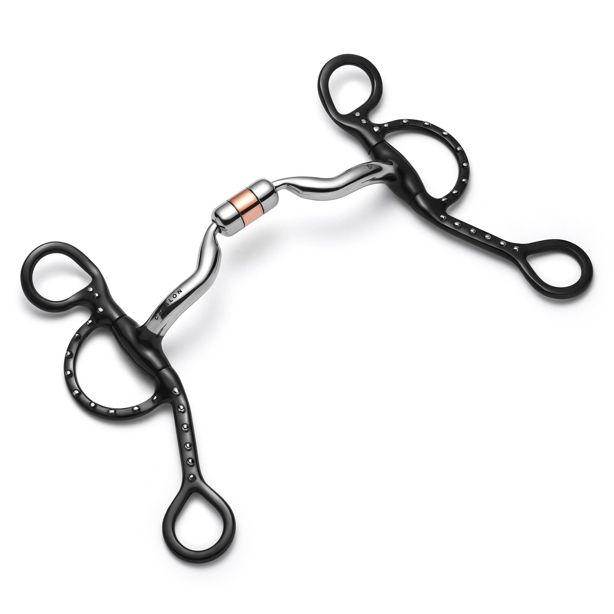 Argentine Low Port Capsule Silver Dotted Curb - Equine Exchange Tack Shop