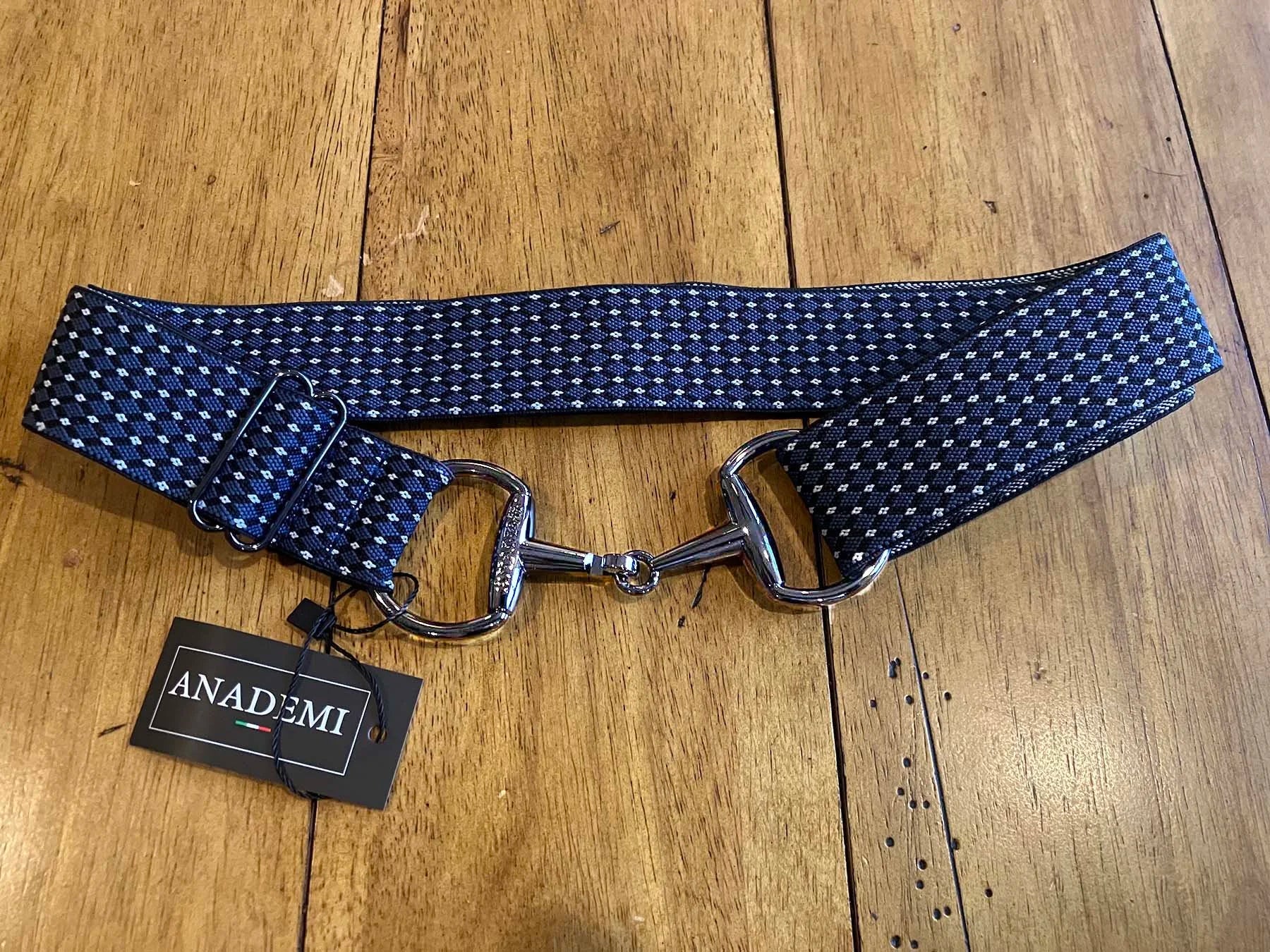 Anademi Plaid Stretch Bit Belt  