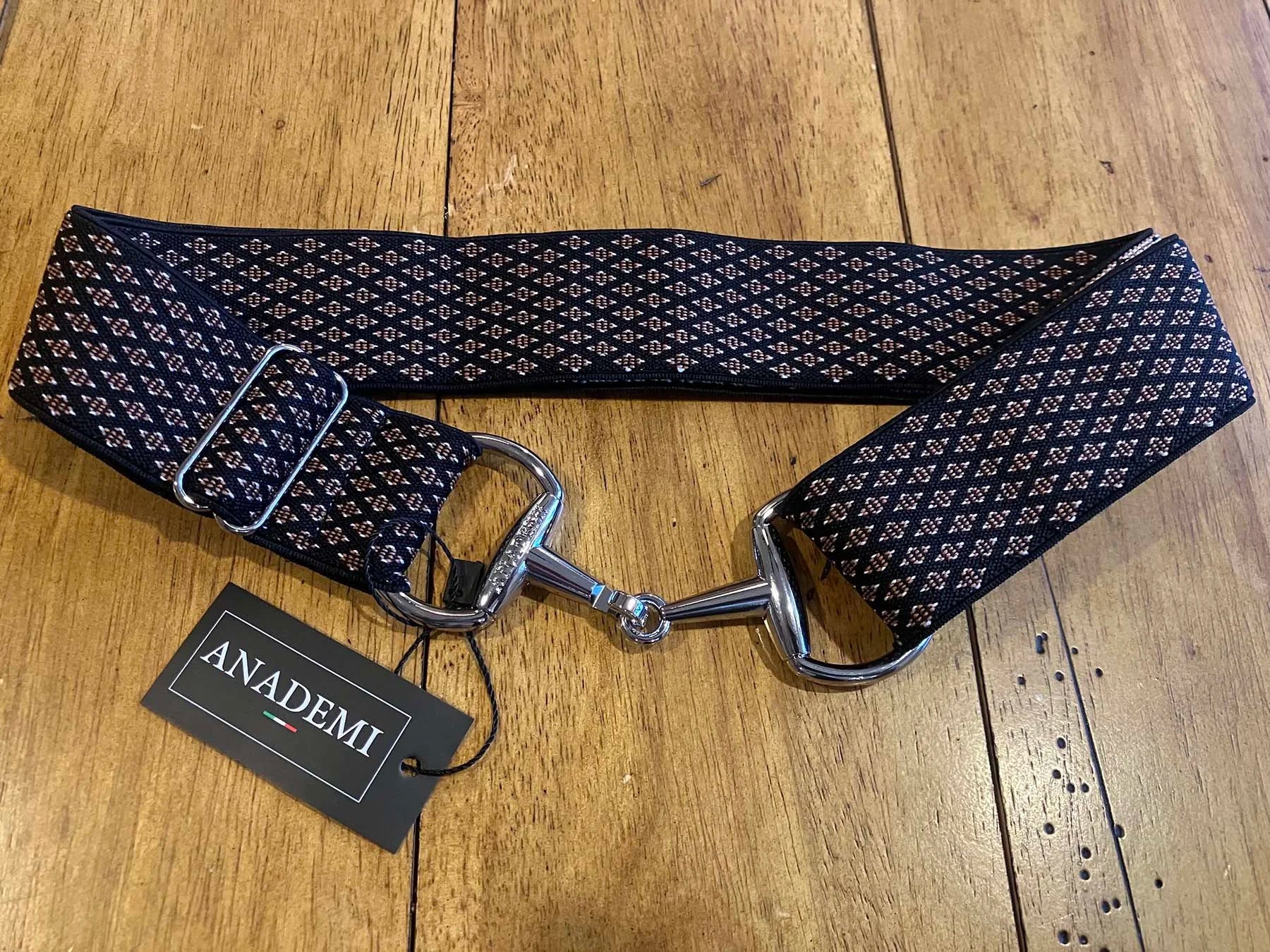 Anademi Plaid Stretch Bit Belt  